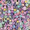 Crystal Clear Beads with Colored Linings Multicolor Assortment - 10/0 SIZE